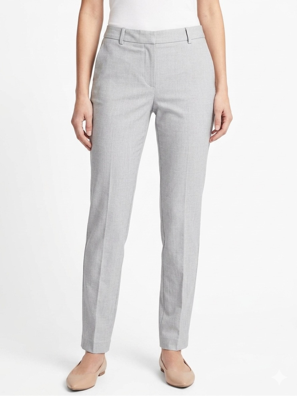 ⚡️2 for $38 NWT H&M Women’s Tailored Slim Dress Trousers Light Gray